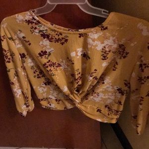 Long sleeved crop top